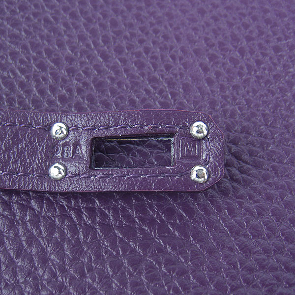 High Quality Hermes Kelly Long Clutch Bag Purple H009 Replica